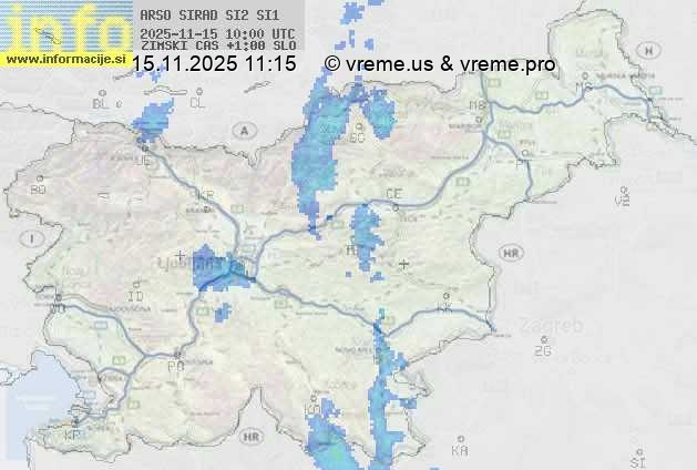 Radarska karta padavin