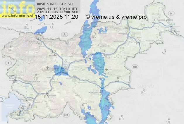 Radarska karta padavin