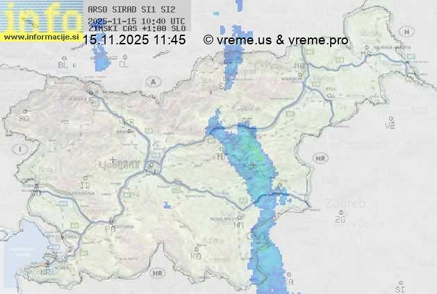 Radarska karta padavin