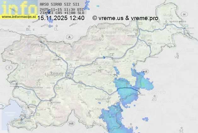Radarska karta padavin