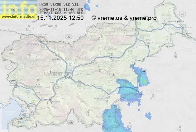 Radarska karta padavin