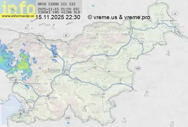 Radarska karta padavin