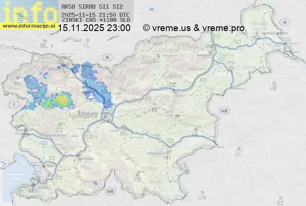 Radarska karta padavin