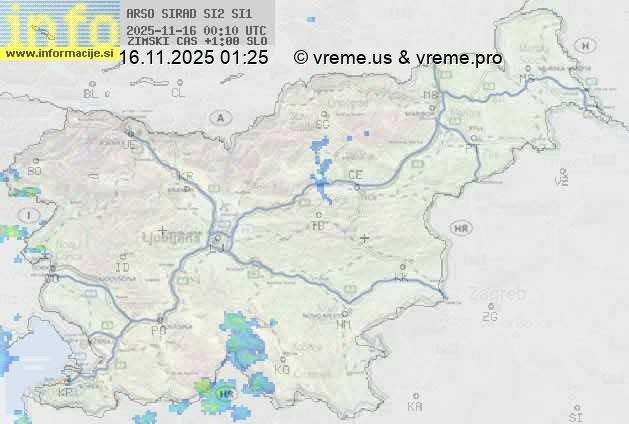 Radarska karta padavin