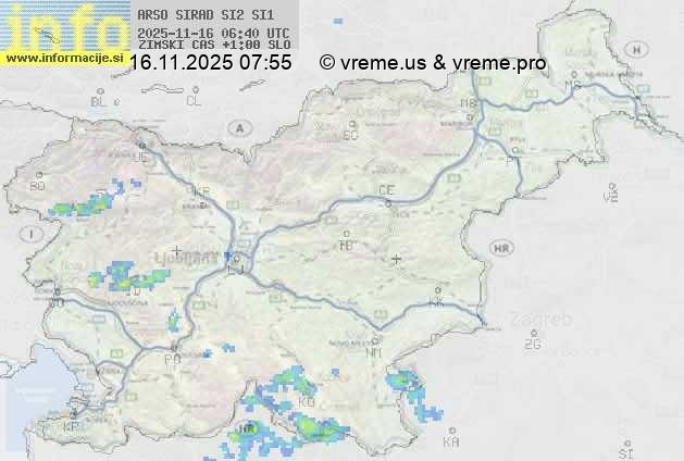 Radarska karta padavin