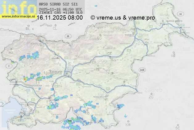 Radarska karta padavin