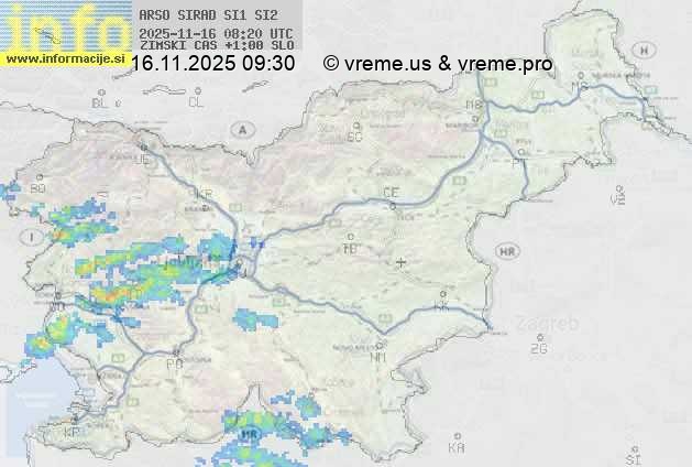 Radarska karta padavin