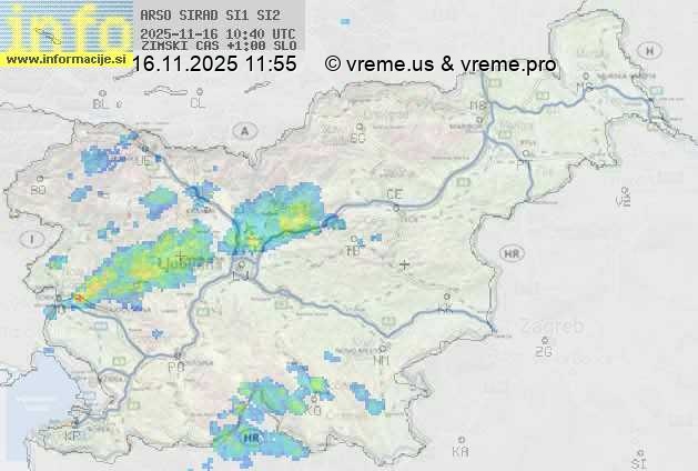 Radarska karta padavin