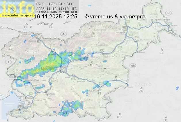 Radarska karta padavin