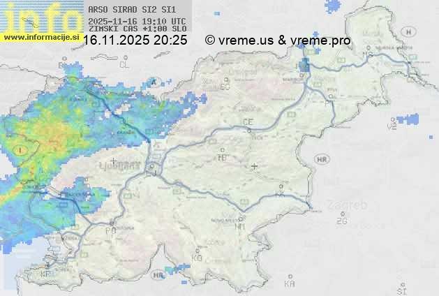 Radarska karta padavin