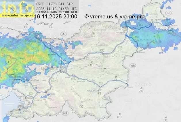 Radarska karta padavin