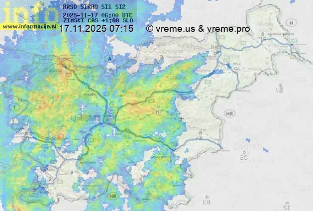 Radarska karta padavin