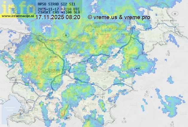 Radarska karta padavin