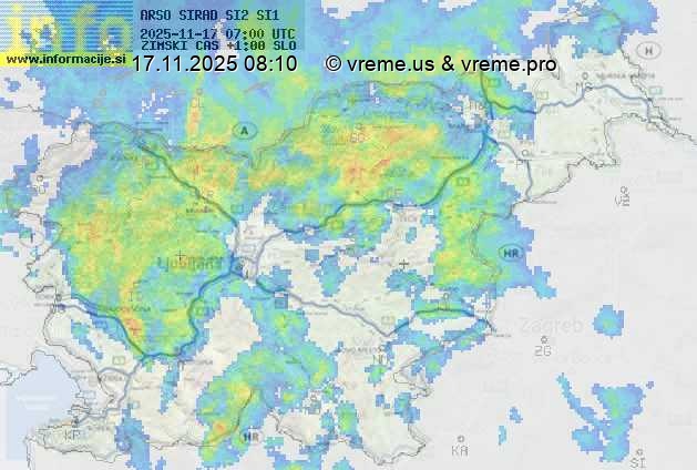 Radarska karta padavin