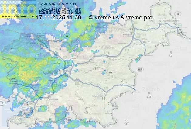 Radarska karta padavin