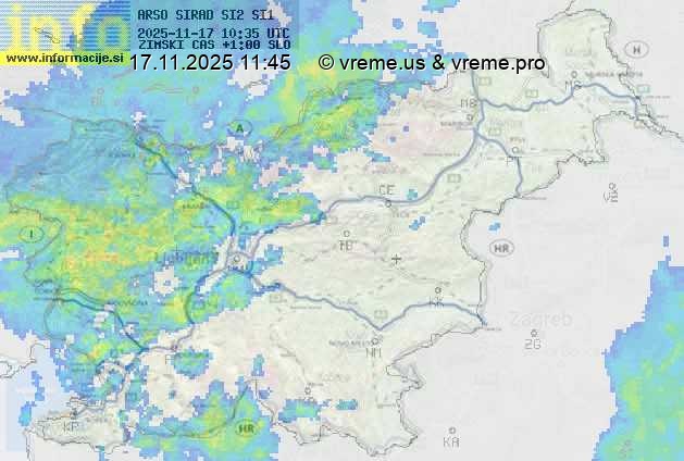 Radarska karta padavin