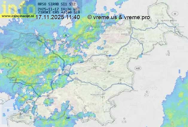 Radarska karta padavin