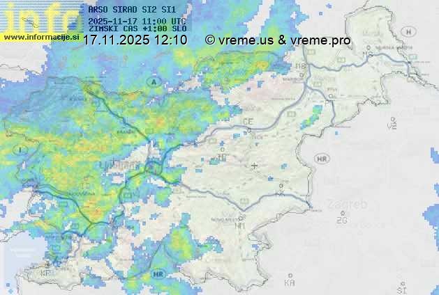 Radarska karta padavin
