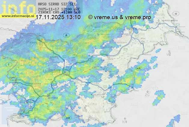 Radarska karta padavin