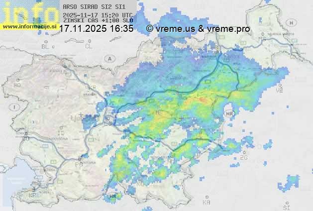 Radarska karta padavin
