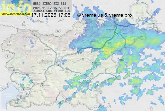 Radarska karta padavin