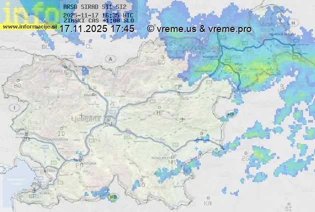 Radarska karta padavin