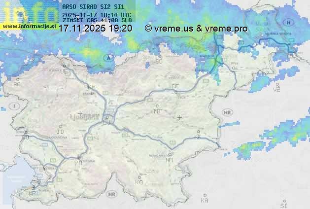 Radarska karta padavin