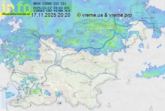 Radarska karta padavin