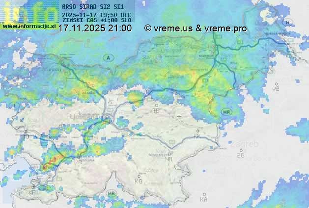 Radarska karta padavin