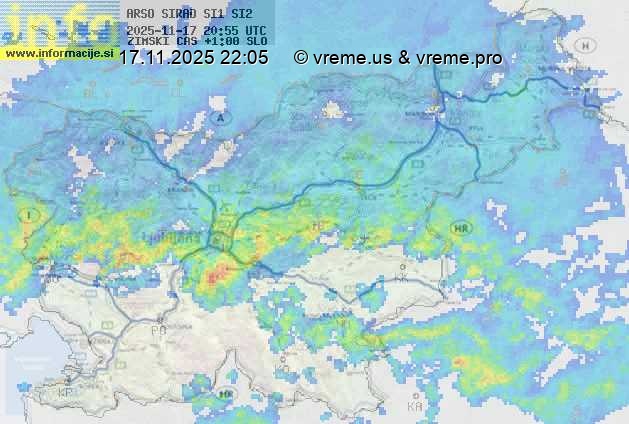 Radarska karta padavin