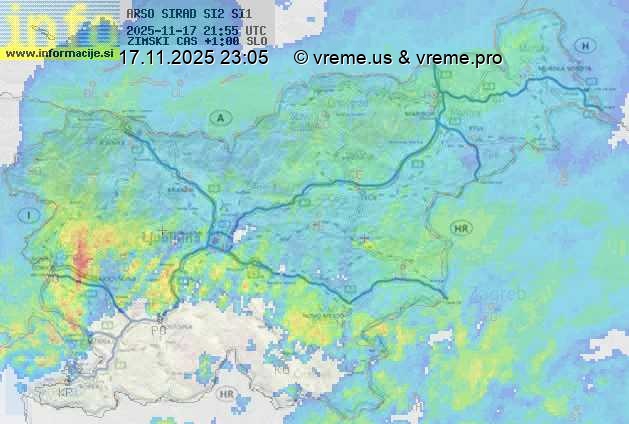 Radarska karta padavin
