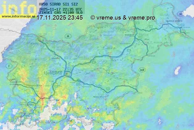 Radarska karta padavin