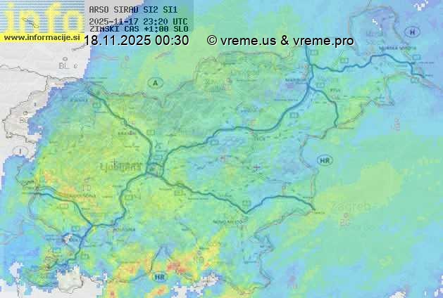 Radarska karta padavin