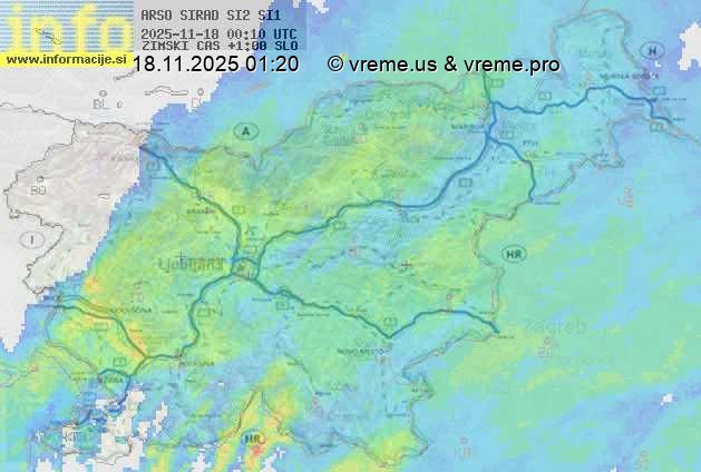 Radarska karta padavin