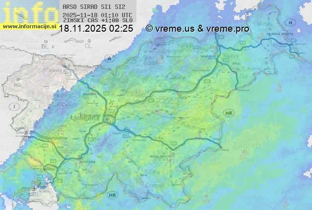 Radarska karta padavin