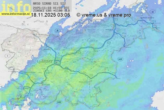 Radarska karta padavin