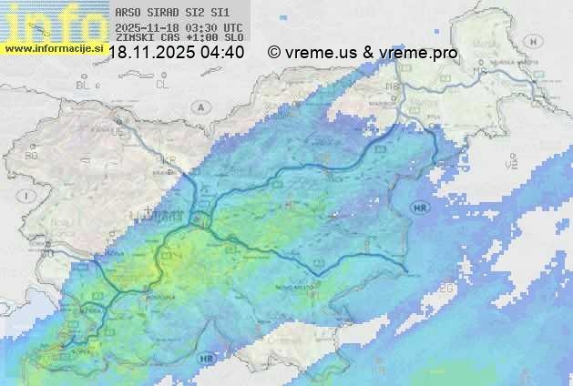 Radarska karta padavin