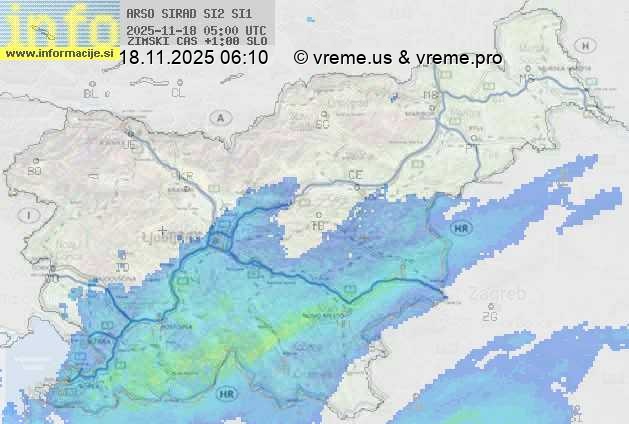 Radarska karta padavin