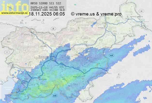 Radarska karta padavin