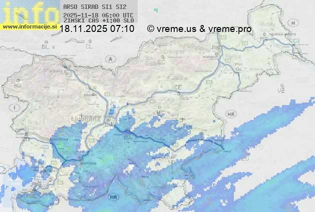 Radarska karta padavin