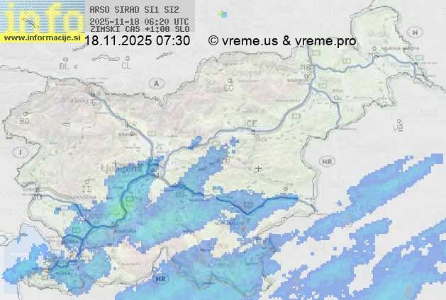 Radarska karta padavin
