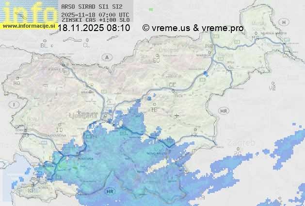 Radarska karta padavin