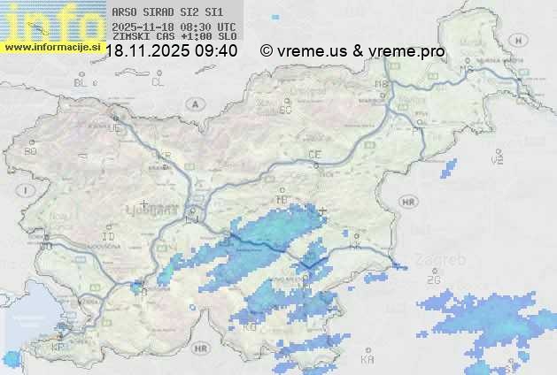 Radarska karta padavin