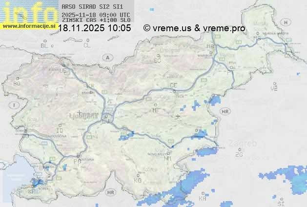 Radarska karta padavin