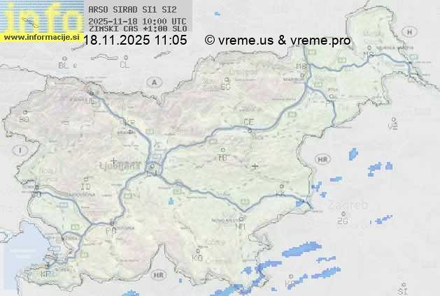 Radarska karta padavin