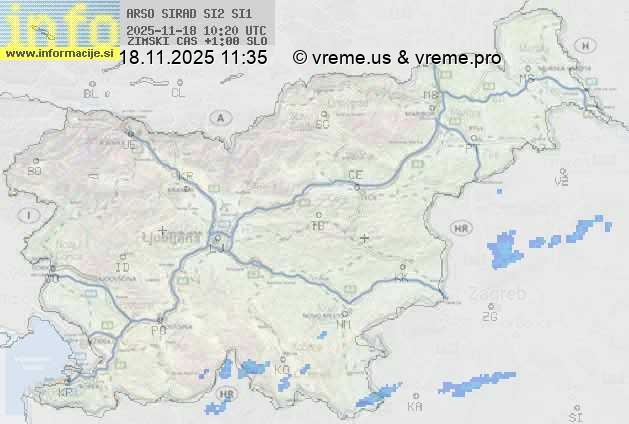 Radarska karta padavin