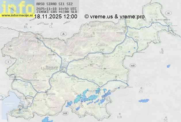 Radarska karta padavin