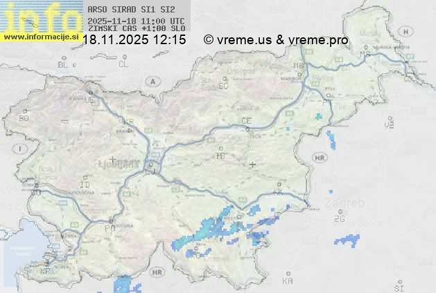 Radarska karta padavin