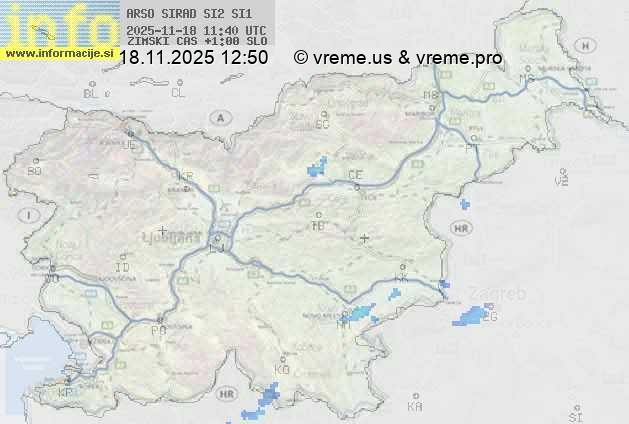 Radarska karta padavin