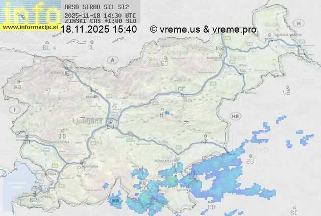 Radarska karta padavin
